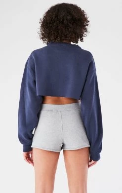 FURST OF A KIND VINTAGE COLLEGE VINTAGE SWEATSHIRT AND SHORT SET