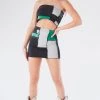 FURST OF A KIND VINTAGE SPORTS VINTAGE SPLICED TUBE TOP AND SKIRT SET