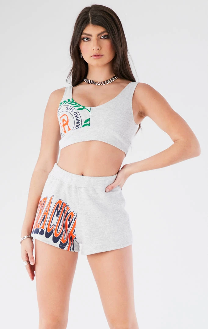 FURST OF A KIND REWORKED SETS VINTAGE SPLICED TANK AND SHORT SET 4 FURST OF A KIND REWORKED SETS VINTAGE SPLICED TANK AND SHORT SET