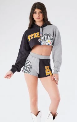 FURST OF A KIND VINTAGE SPLICED HOODIE AND SHORT SET