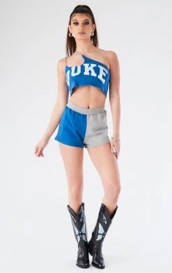 FURST OF A KIND VINTAGE ONE SHOULDER DOUBLE CHAIN SHORT SET VINTAGE CHAINS