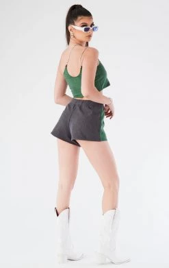 FURST OF A KIND VINTAGE CHAINS VINTAGE ONE SHOULDER DOUBLE CHAIN SHORT SET 7 FURST OF A KIND VINTAGE CHAINS VINTAGE ONE SHOULDER DOUBLE CHAIN SHORT SET