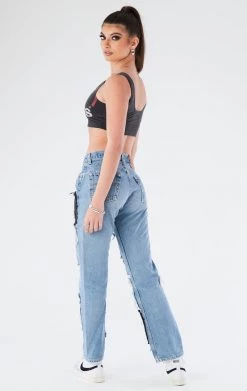 FURST OF A KIND VINTAGE MULTI PATCH DENIM JEAN FESTIVAL