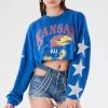 FURST OF A KIND VINTAGE STAR PATCH CROPPED SWEATSHIRT VINTAGE COLLEGE