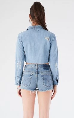 FURST OF A KIND VINTAGE TEE PANEL CHAMBRAY