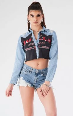 FURST OF A KIND VINTAGE TEE PANEL CHAMBRAY VINTAGE SPORTS