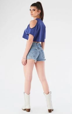 FURST OF A KIND VINTAGE CHAINS VINTAGE SHOULDER CUT OUT CHAIN TEE