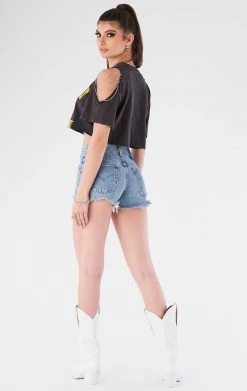 FURST OF A KIND VINTAGE CHAINS VINTAGE SHOULDER CUT OUT CHAIN TEE 7 FURST OF A KIND VINTAGE CHAINS VINTAGE SHOULDER CUT OUT CHAIN TEE