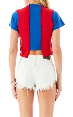 FURST OF A KIND VINTAGE SPLICED CROPPED TEE SALE 5 FURST OF A KIND VINTAGE SPLICED CROPPED TEE SALE