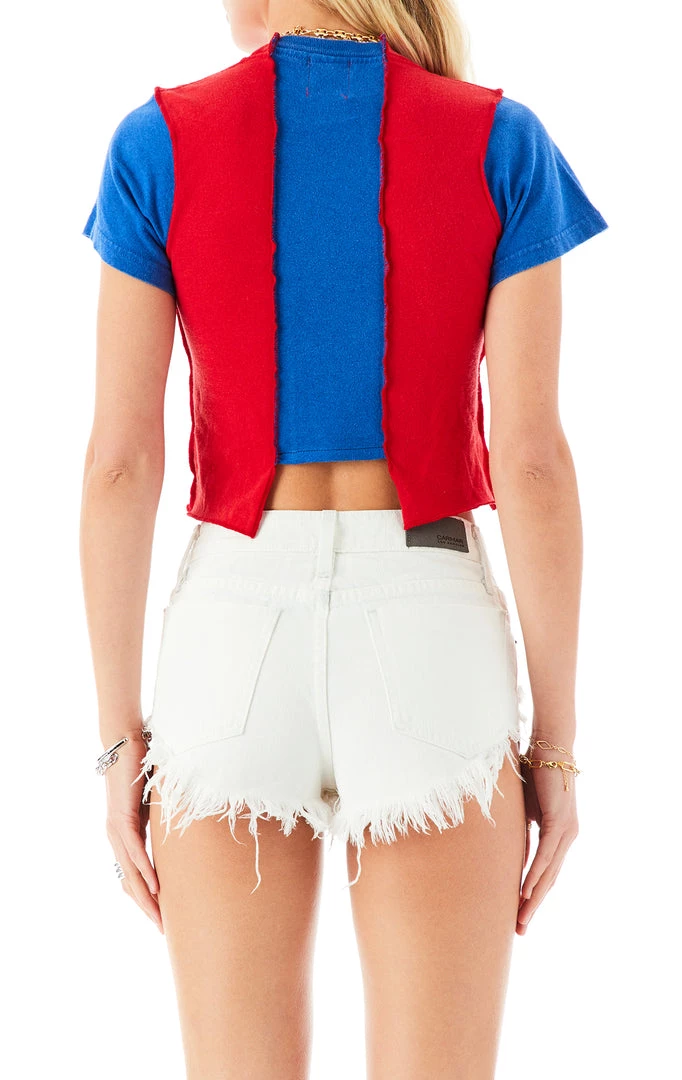 FURST OF A KIND VINTAGE SPLICED CROPPED TEE SALE 4 FURST OF A KIND VINTAGE SPLICED CROPPED TEE SALE