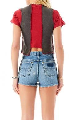 FURST OF A KIND SALE VINTAGE SPLICED CROPPED TEE