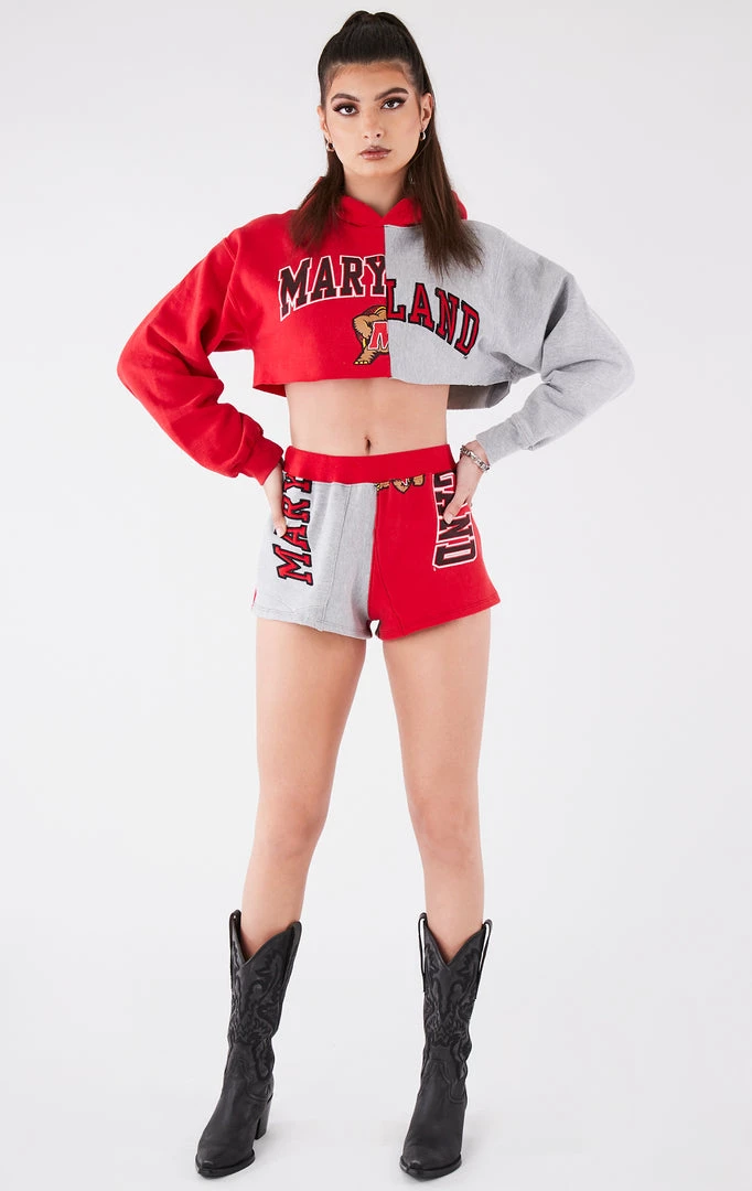 FURST OF A KIND VINTAGE SPLICED HOODIE AND SHORT SET VINTAGE COLLEGE 3 FURST OF A KIND VINTAGE SPLICED HOODIE AND SHORT SET VINTAGE COLLEGE