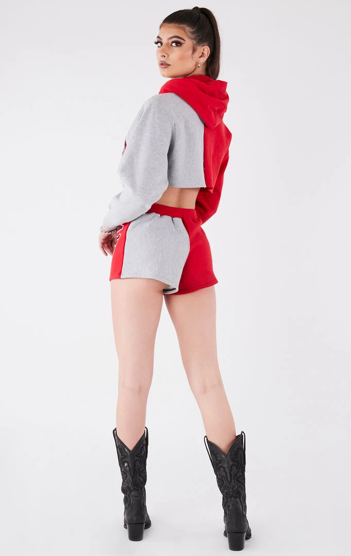 FURST OF A KIND VINTAGE SPLICED HOODIE AND SHORT SET VINTAGE COLLEGE 5 FURST OF A KIND VINTAGE SPLICED HOODIE AND SHORT SET VINTAGE COLLEGE