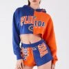 FURST OF A KIND VINTAGE COLLEGE VINTAGE SPLICED HOODIE AND SHORT SET