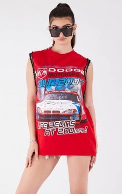 FURST OF A KIND VINTAGE CHAINS VINTAGE CHAIN TRIM SLEEVELESS TEE