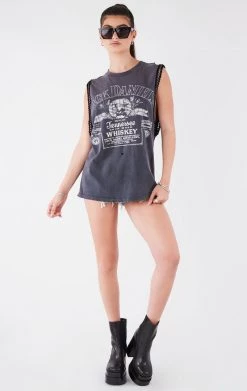 FURST OF A KIND FESTIVAL VINTAGE CHAIN TRIM SLEEVELESS TEE