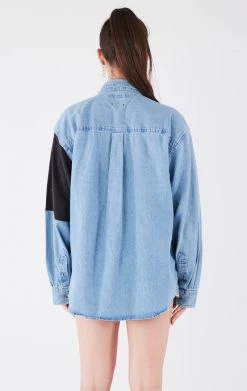 FURST OF A KIND VINTAGE PATCHWORK CHAMBRAY VINTAGE DRINKS