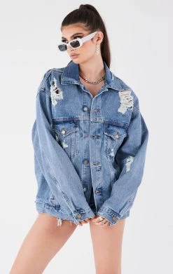 FURST OF A KIND VINTAGE DENIM JACKETS VINTAGE GRAPHIC BACK INSERT DENIM JACKET