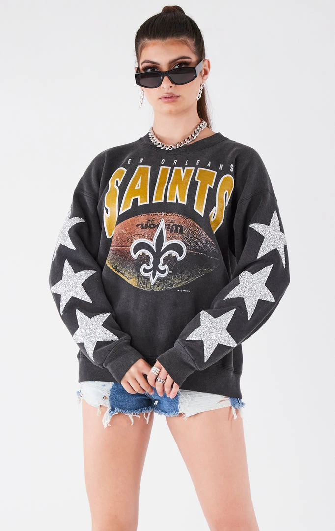 FURST OF A KIND VINTAGE SILVER STAR PATCH SWEATSHIRT VINTAGE NFL 4 FURST OF A KIND VINTAGE SILVER STAR PATCH SWEATSHIRT VINTAGE NFL
