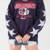 FURST OF A KIND VINTAGE SILVER STAR PATCH SWEATSHIRT VINTAGE STARS