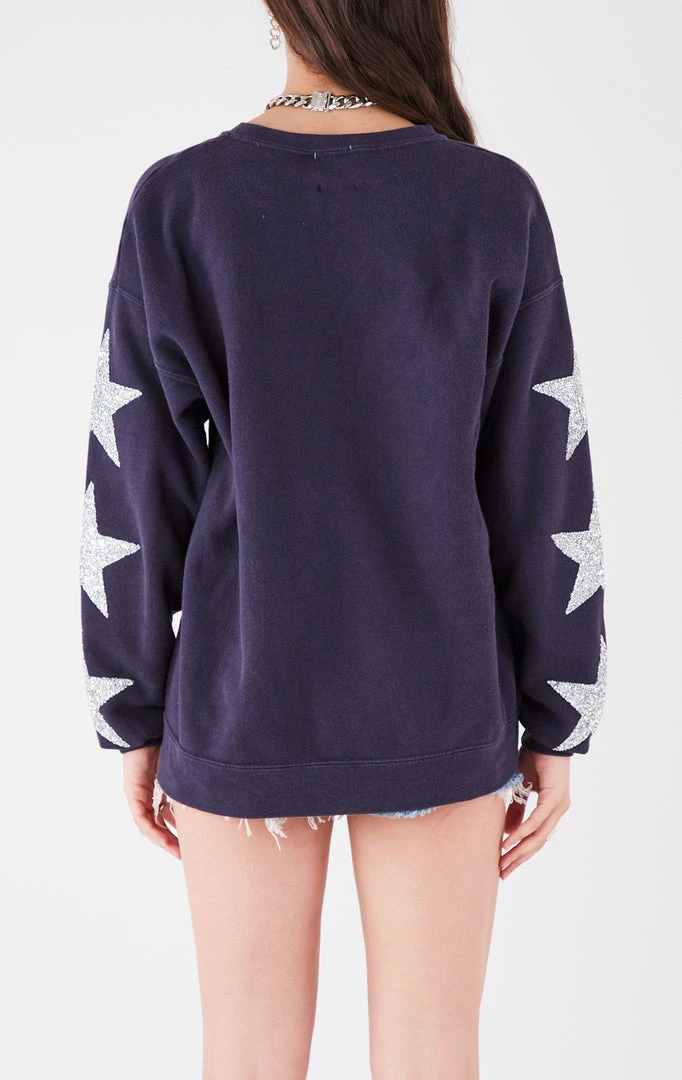 FURST OF A KIND VINTAGE SILVER STAR PATCH SWEATSHIRT VINTAGE STARS 4 FURST OF A KIND VINTAGE SILVER STAR PATCH SWEATSHIRT VINTAGE STARS