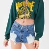 FURST OF A KIND VINTAGE CHAIN LACE UP CROP SWEATSHIRT 2 FURST OF A KIND VINTAGE CHAIN LACE UP CROP SWEATSHIRT