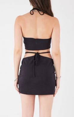 FURST OF A KIND VINTAGE DRINKS VINTAGE HALTER TOP AND SKIRT SET