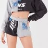 FURST OF A KIND VINTAGE NFL VINTAGE SPLICED HOODIE AND SHORT SET