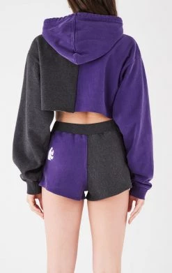 FURST OF A KIND VINTAGE COLLEGE VINTAGE SPLICED HOODIE AND SHORT SET