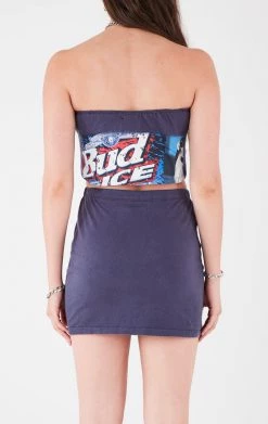 FURST OF A KIND VINTAGE CHAINS VINTAGE CHAIN NECK HALTER TOP AND SKIRT SET