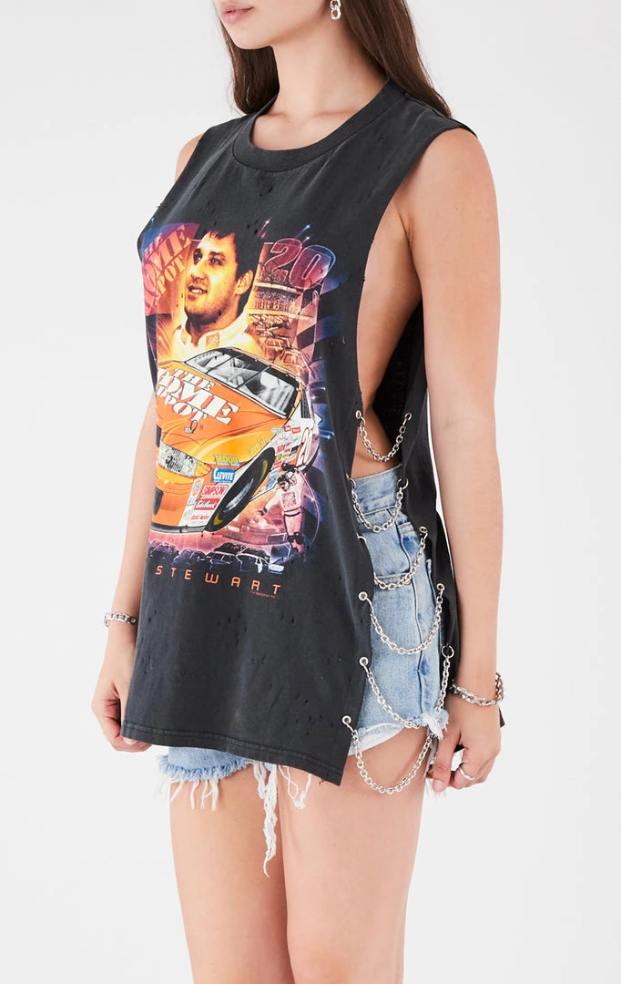 FURST OF A KIND VINTAGE CHAIN SIDE SLEEVELESS TEE VINTAGE CHAINS 4 FURST OF A KIND VINTAGE CHAIN SIDE SLEEVELESS TEE VINTAGE CHAINS