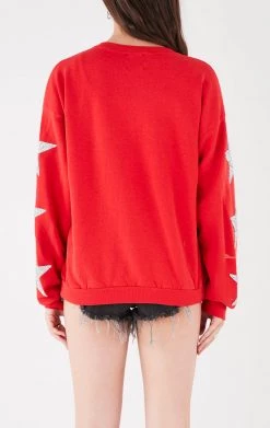 FURST OF A KIND VINTAGE SILVER STAR PATCH SWEATSHIRT VINTAGE SPORTS