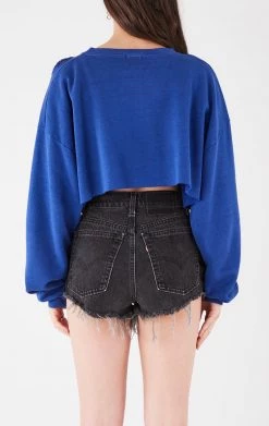 FURST OF A KIND VINTAGE NFL VINTAGE ZIP CROPPED SWEATSHIRT