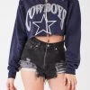 FURST OF A KIND VINTAGE ZIP CROPPED SWEATSHIRT