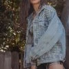 FURST OF A KIND FESTIVAL VINTAGE ALLOVER SPIKE STUD DENIM JACKET