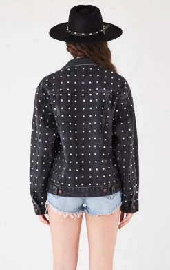 FURST OF A KIND VINTAGE ALLOVER RHINESTONE DENIM JACKET