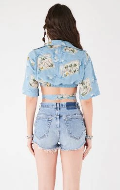 FURST OF A KIND VINTAGE HAWAIIAN WRAP TOP 7 FURST OF A KIND VINTAGE HAWAIIAN WRAP TOP