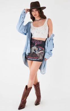 FURST OF A KIND VINTAGE WATERFALL CHAIN FRONT SKIRT VINTAGE CHAINS