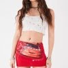 FURST OF A KIND FESTIVAL VINTAGE MICRO MINI SKIRT