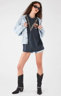 FURST OF A KIND FESTIVAL VINTAGE V SAFETY PIN SLEEVELESS TEE