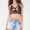 FURST OF A KIND VINTAGE DOUBLE PIN FRONT CROPPED TANK
