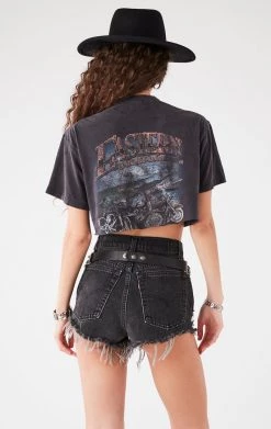 FURST OF A KIND VINTAGE PINS VINTAGE PIN AND CHAIN CROPPED TEE 8 FURST OF A KIND VINTAGE PINS VINTAGE PIN AND CHAIN CROPPED TEE