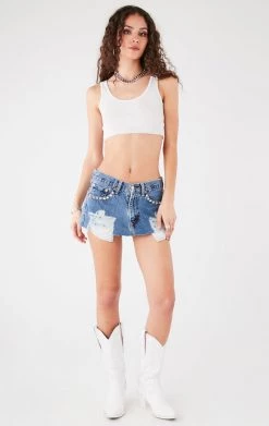 FURST OF A KIND FESTIVAL VINTAGE STUD POCKET MICRO MINI DENIM SKIRT 9 FURST OF A KIND FESTIVAL VINTAGE STUD POCKET MICRO MINI DENIM SKIRT