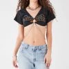 FURST OF A KIND VINTAGE O-RING CHAIN CROP TEE VINTAGE CHAINS 1 FURST OF A KIND VINTAGE O-RING CHAIN CROP TEE VINTAGE CHAINS