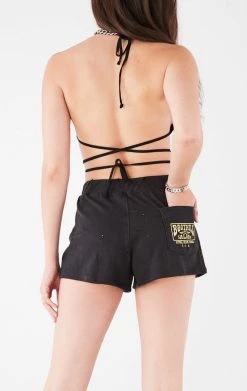 FURST OF A KIND FESTIVAL VINTAGE BRA WRAP TOP AND SHORT SET