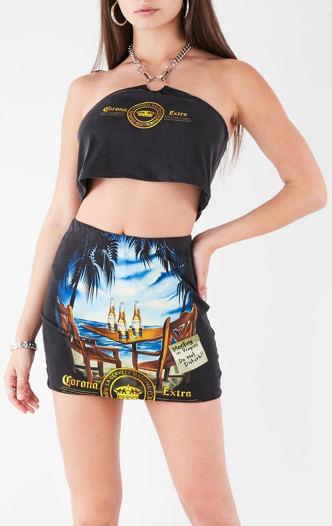 FURST OF A KIND VINTAGE CHAIN NECK HALTER TOP AND SKIRT SET FESTIVAL 4 FURST OF A KIND VINTAGE CHAIN NECK HALTER TOP AND SKIRT SET FESTIVAL