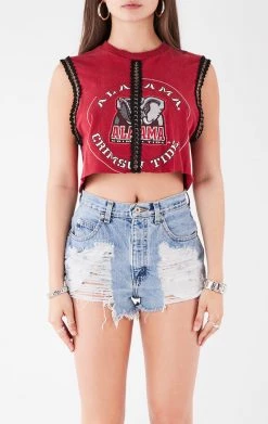 FURST OF A KIND VINTAGE SPLICED CHAIN SLEEVELESS TEE VINTAGE CHAINS