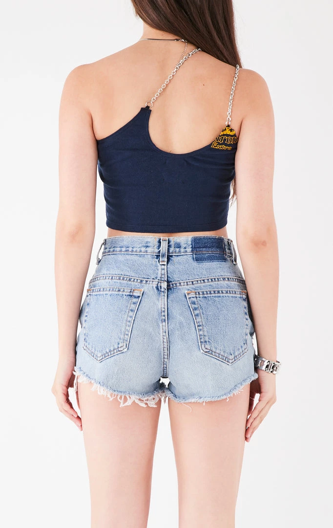 FURST OF A KIND VINTAGE CHAINS VINTAGE ONE SHOULDER DOUBLE CHAIN STRAP TANK 5 FURST OF A KIND VINTAGE CHAINS VINTAGE ONE SHOULDER DOUBLE CHAIN STRAP TANK