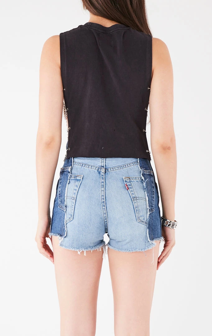 FURST OF A KIND VINTAGE CHAINS VINTAGE CHAIN SIDE SLEEVELESS CROPPED TEE 5 FURST OF A KIND VINTAGE CHAINS VINTAGE CHAIN SIDE SLEEVELESS CROPPED TEE