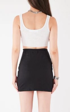 FURST OF A KIND VINTAGE WATERFALL CHAIN FRONT SKIRT